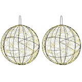  Božićni vrh svjetla 2 kom. 1900 LED lampica Topla bijela - Topla bijela Ø 60 x 63 cm 2 | shoptok.hr
