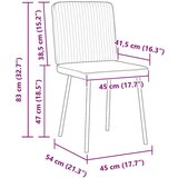  Jedilni stoli 4 kosi svetlo zelen žamet, (21828427) | Shoptok.si