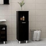 vidaXL Kopalniška omarica črna 30x30x95 cm iverna plošča, (20579992) | Shoptok.si