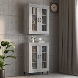 vidaXL Viseča stenska omarica siva sonoma 69,5x34x90 cm Cene