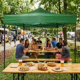 Multi Garden automatski samosklapajući vrtni paviljon 3 &amp;times; 3 m, zeleni Slike