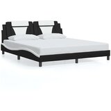  Okvir za krevet Viana bez madraca crno-bijeli 180x200cm umjetna koža | shoptok.hr