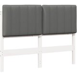  Tapecirani uzglavlje s uzglavljem Bijela i svijetlo siva 120 cm | shoptok.hr