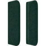  Uzglavlje s ušima tamnozeleno 103x16x78/88 cm baršunasto | Eponuda.com