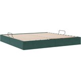  Krevet s od storage s pohranom Tamnozelena 200 x 200 cm Baršun - Tamnozelena 200 x 200 cm | shoptok.hr