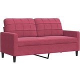 3-dijelni set sofa s jastucima crvena boja vina baršunasti | shoptok.hr