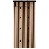 MID.YOU Garderobni Panel Hank, Črna, Barva Hrasta | Shoptok.si