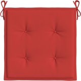  Jastuci za vrtne stolice 4 kom crveni 50x50x4 cm od tkanine | shoptok.hr