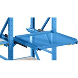 LISTA Izvlečni okvir, ŠxG 890 x 860 mm, obremenitev police 1000 kg, izvlek 100%, svetlo modra | Shoptok.si