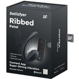 Satisfyer Ribbed Petal - radio vibrirajuće jaje (crno) | shoptok.hr