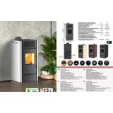 Mareli kamin na pelet onyx 12 air (12kW) crna Cene