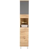 Premium Living Visoka Omara Float, Hrast, Antracit Cene
