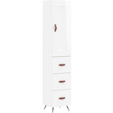 Maison Chic Visoka omara - Komoda - Predalnik visok sijaj bela 34,5x34x180 cm inženirski les, (21721491) Cene