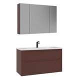 Hanah home Kupatilski ormarić sa umivaonikom i ogledalom (2 komada) Messina 100 v2 389 | Eponuda.com