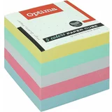 Optima Papirna kocka 9 x 9, 850 listna, barvna pastel
