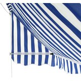 Bistro tenda 400x120 cm modra in bela, (20610342) | Shoptok.si