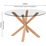 P & B Jedilna Miza Nara, Barva Hrasta, Ø 119 | Shoptok.si