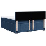  Krevet s oprugama i madracem plavi 200 x 200 cm od tkanine | shoptok.hr