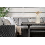 Venture Home Bentwood kutna vrtna lounge garnitura, crna | shoptok.hr