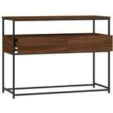  Konzolni stol boja smeđeg hrasta 100x40x75 cm konstruirano drvo | shoptok.hr