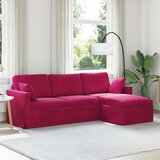 SOFA Vinska crvena 228 x 134 x 80 cm Baršun | shoptok.hr