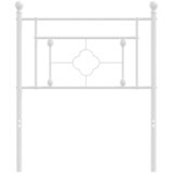  Metalno zamjensko uzglavlje bijelo 75 cm | shoptok.hr