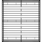  Za krevet crni metalni 140 x 200 cm | shoptok.hr