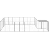  Kavez za pse srebrni 15,73 m² čelični | shoptok.hr