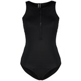Trendyol curve Plus Size Swimsuit - Black - Plain Cene