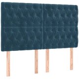  Krevet s oprugama i madracem tamnoplavi 140x190 cm baršunasti | shoptok.hr