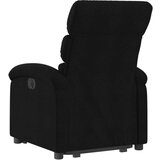  Naslonjač na podizanje od tkanine crni | shoptok.hr