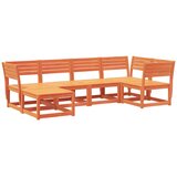  6-dijelni set vrtnih sofa voštano smeđi od masivne borovine | shoptok.hr