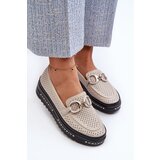 S. BARSKI Women's Leather Platform Moccasins with Decoration S.Barski | shoptok.hr