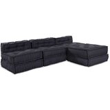  Modularni poufovi 4 kom antracitna tkanina | shoptok.hr