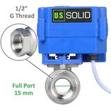 U.S. SOLID motorni krogelni ventil DN15 9–24 V | Shoptok.si