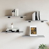 vidaXL Stenske police 4 kosi siva sonoma 60x30x1,5 cm inženirski les Cene