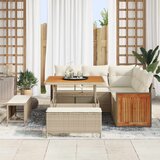  Sjedeća garnitura za vrt 8 kom. 8-Broj sjedala Bež i krema 100 x 100 x 71 cm | Shoptok.si
