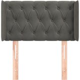  Uzglavlje s ušima tamnosivo 83x16x78/88 cm baršunasto | shoptok.hr