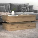  Stolić za kavu s LED svjetlima boja hrasta artisan 90x50x40 cm | Eponuda.com