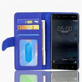 Cadorabo Ohišje, združljivo z Nokia 5 2017 v neptunova modra - Zaščitni ovitek z magnetnim zapiranjem in 3 režami za kartice, (20552981) | Shoptok.si