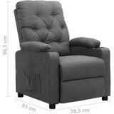  Naslonjač od tkanine svjetlosivi | shoptok.hr