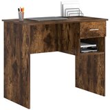  Stol s policom Dimljeni hrast 90 x 49 x 75 cm Konstruirano drvo | shoptok.hr