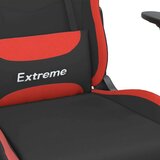  Gaming stol z oporo za noge črno in rdeče blago, (21152218) | Shoptok.si