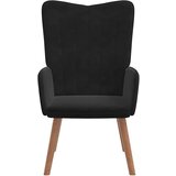  Stol za sproščanje črn žamet, (20934957) | Shoptok.si