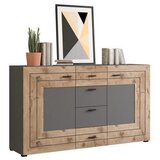 MID.YOU Komoda Freno, Barva Hrasta, Siva | Shoptok.si
