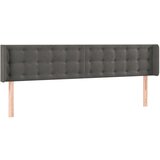  Posteljno vzglavje temno sivo 203x16x78/88 cm žamet, (20793828) | Shoptok.si
