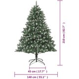  Umjetno božićno drvce sa stalkom 210 cm PVC | shoptok.hr