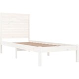  Okvir za krevet od masivnog drva bijeli 75 x 190 cm mali | shoptok.hr