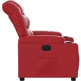  Električni naslanjač rdeče umetno usnje | Shoptok.si