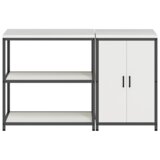 vidaXL Kuhinjski set za pohranu 2 pcs Bijela 150 x 50 x 92 cm | shoptok.hr